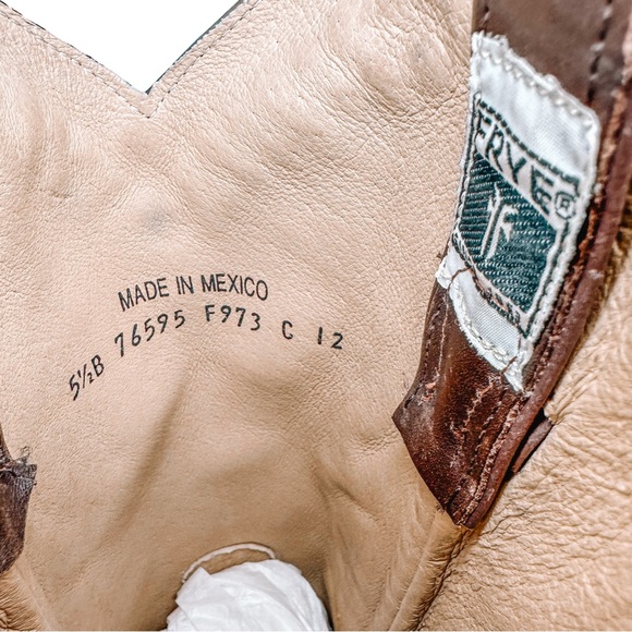 ✿FINAL💰DROP✿ Frye Dark Brown Wyatt Overlay Boots - Picture 7 of 16